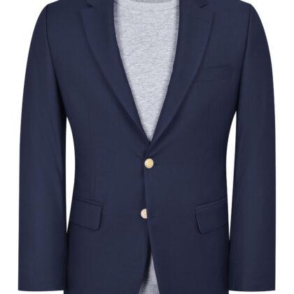 Navy Plain Tailored Smart Fit Coat (Copy)